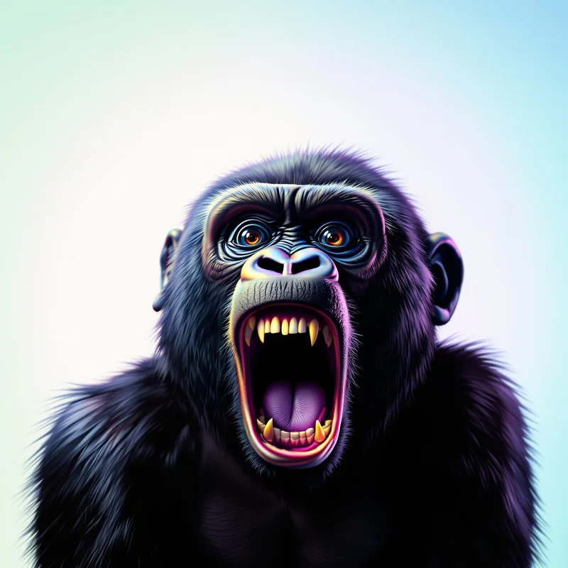 gaming gorilla tag PFP with high contrast lighting for online profile