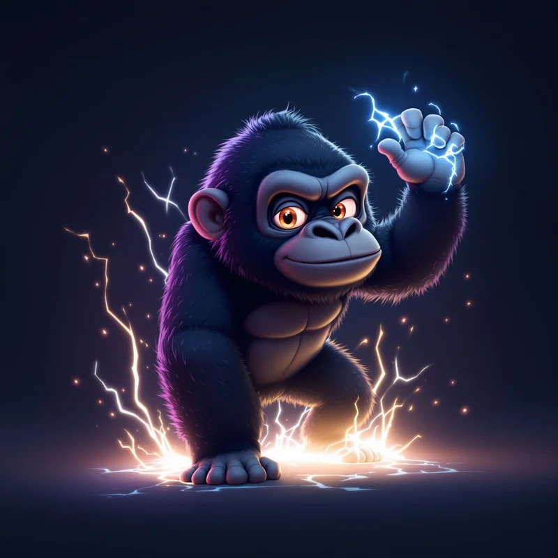 gaming gorilla tag PFP with VR style lighting for social avatar