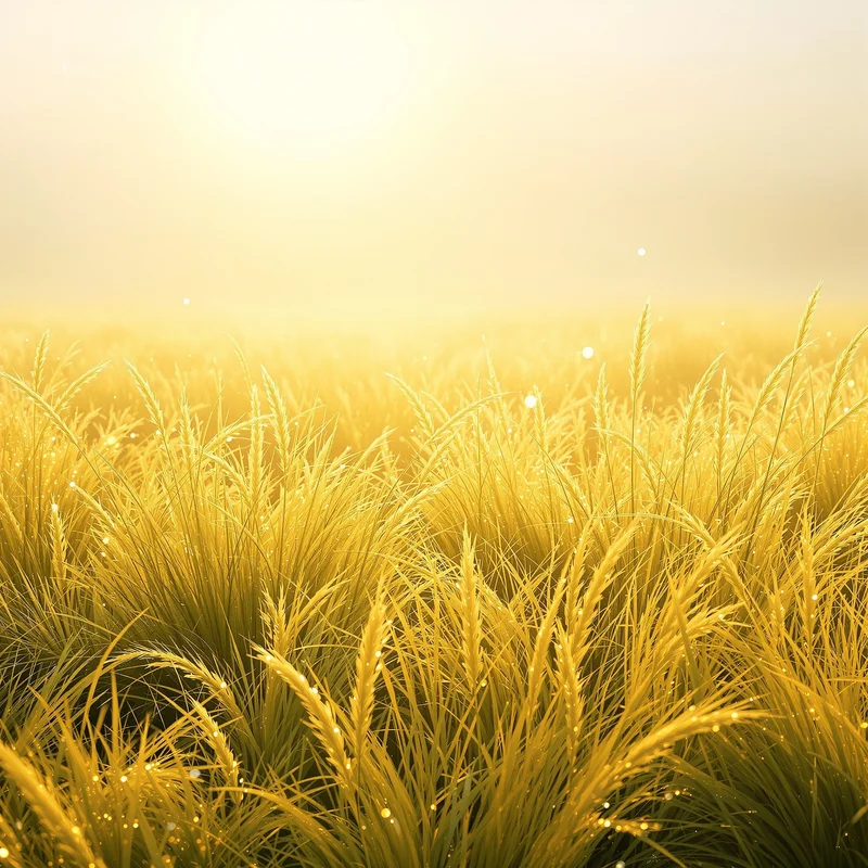 Golden dew grass background