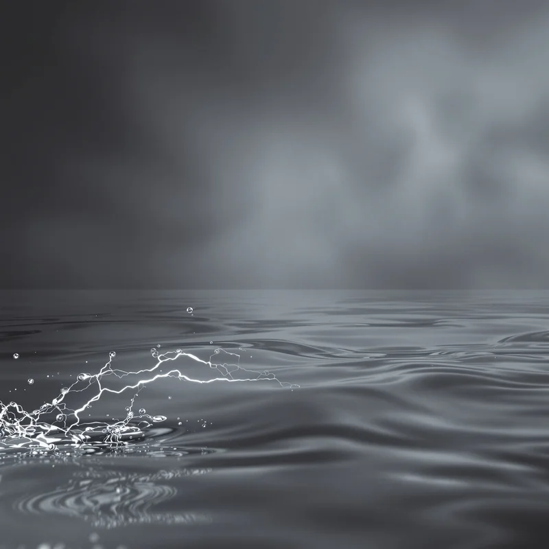 Thundercloud Caustic Gray Background