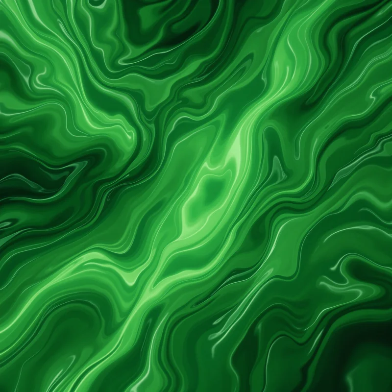 Dreamy flow green abstract background