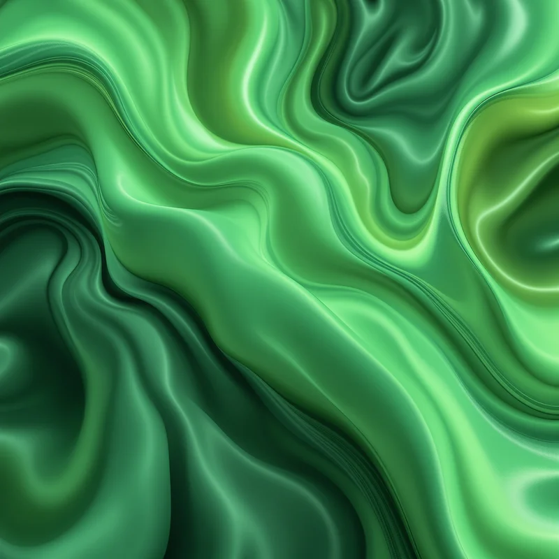 Gentle flow green abstract background