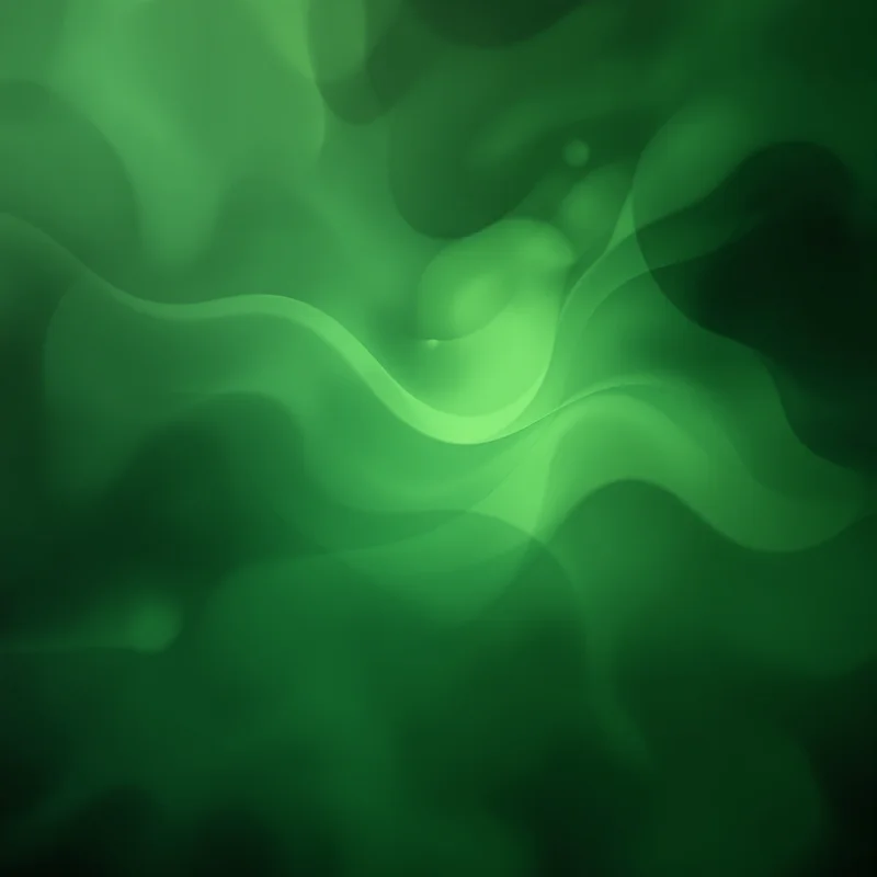 Mystic atmospheric green abstract background
