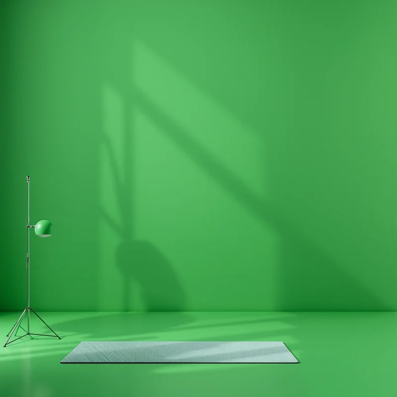 Balanced clarity green background