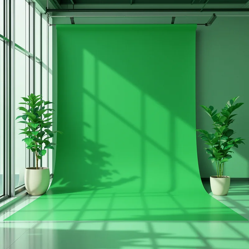 Balanced fidelity green background