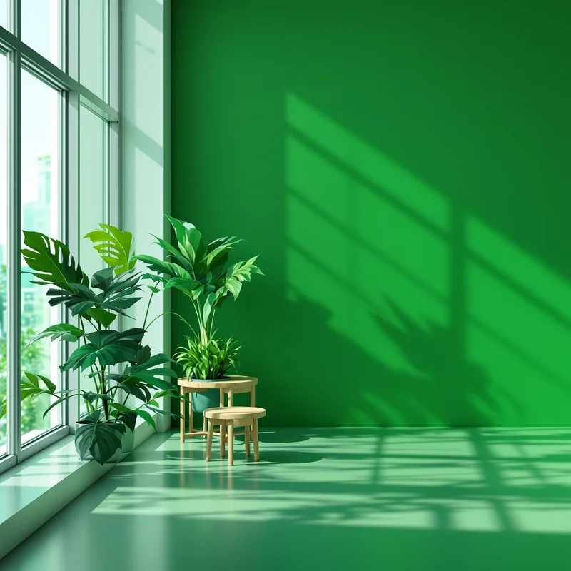 Balanced vitality green background