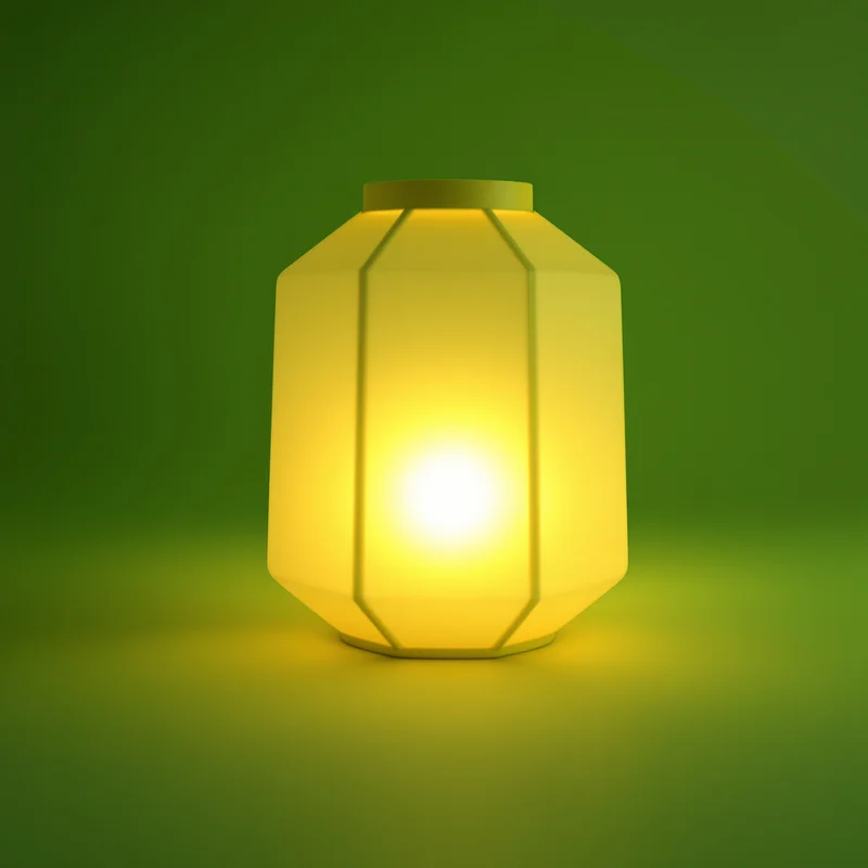 Chartreuse Lantern Green Background