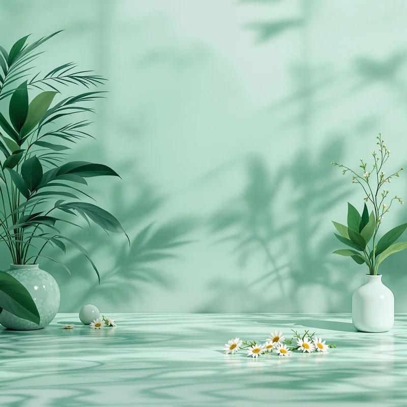 Emerald Fogwash Green Background