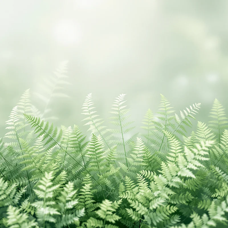 Fern Lace Green Background