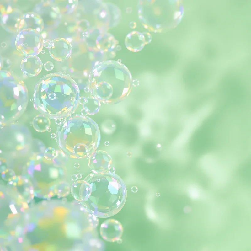 Jade Bubble Green Background