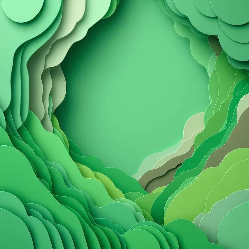 Jade Cutout Green Background