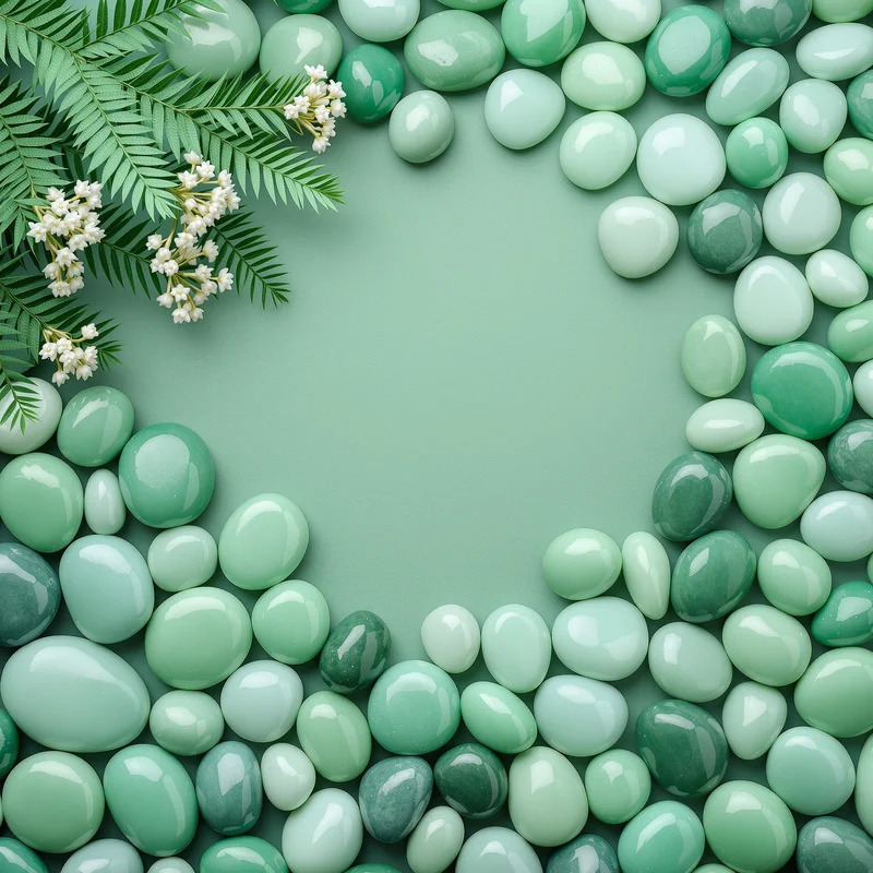 Jade Pebble Green Background