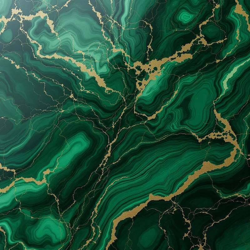 Malachite Vein Green Background