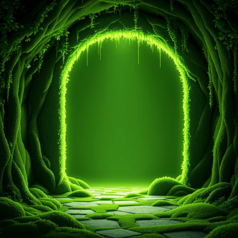 Moss Portal Green Background
