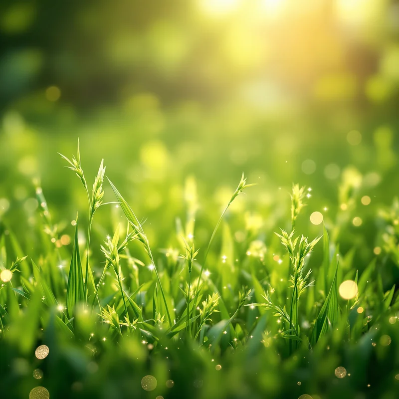 Pasture Gleam Green Background
