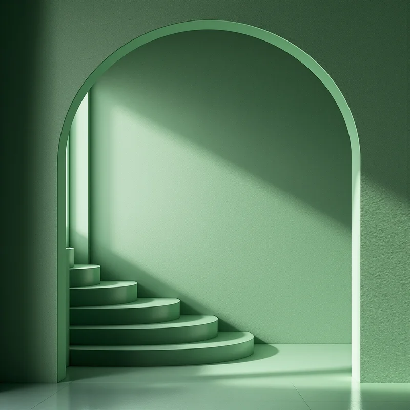 Sage Archway Green Background
