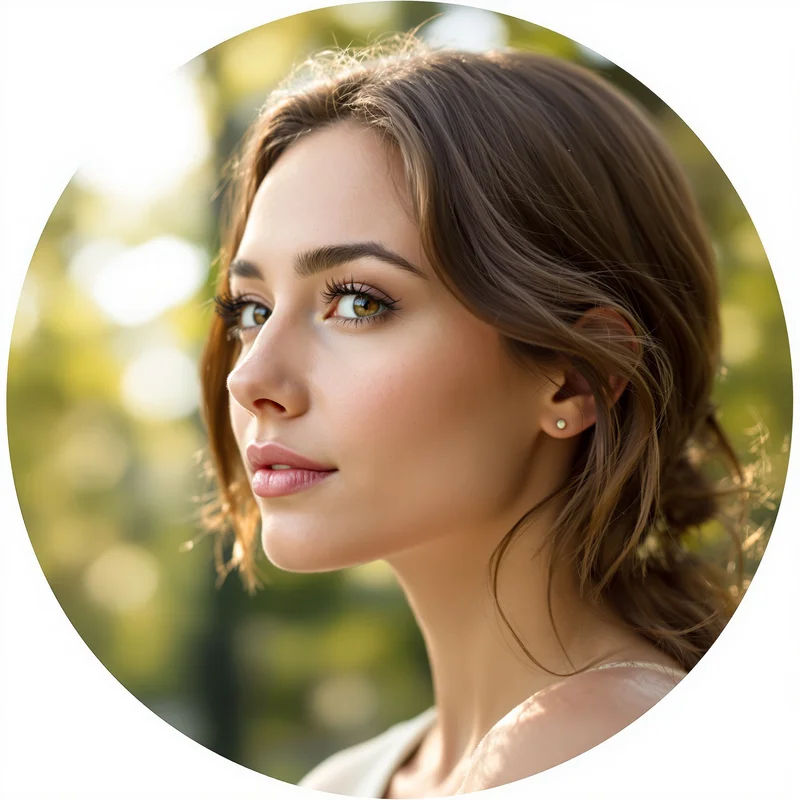 Green avatar profile image with calm tone and recognition