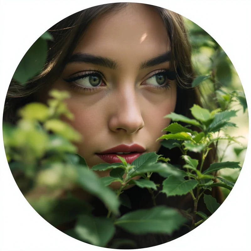 Green PFP with balanced tones and identity focus