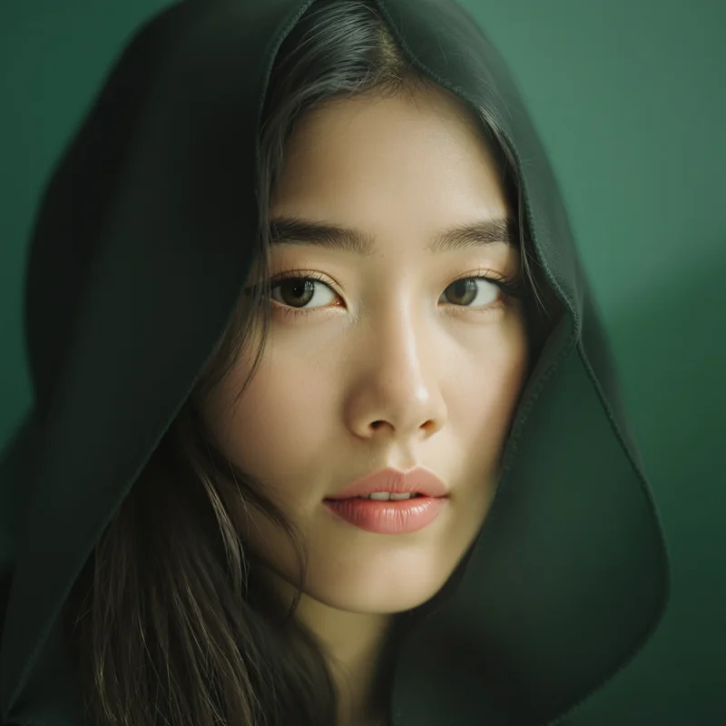 Green PFP avatar with natural identity and strong clarity