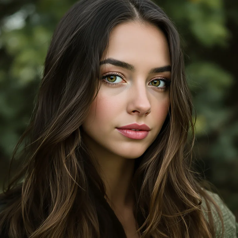 Green PFP with balanced tones and identity focus