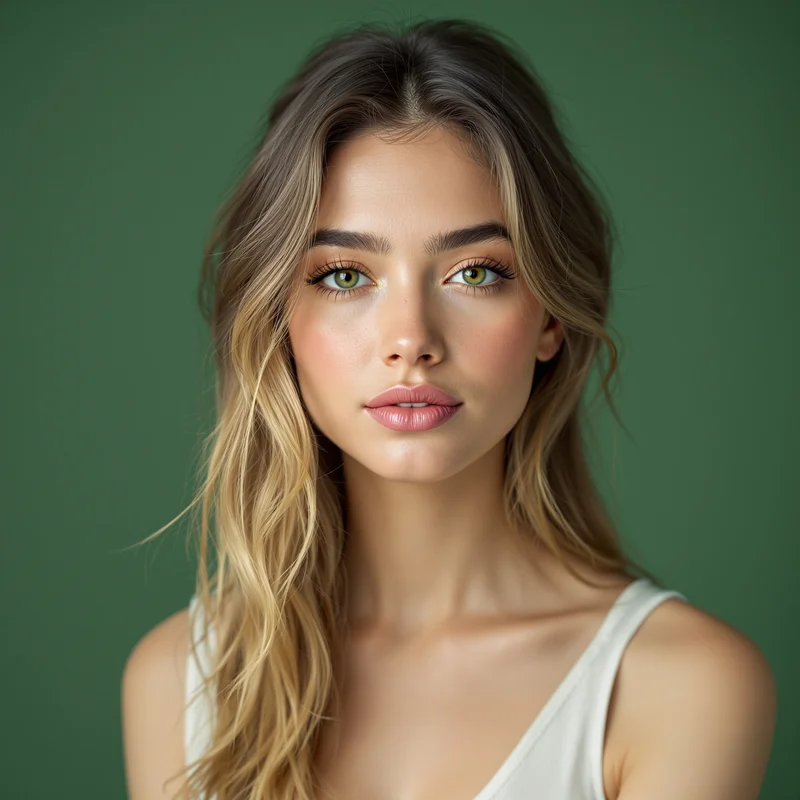 Green PFP avatar with natural identity and strong clarity