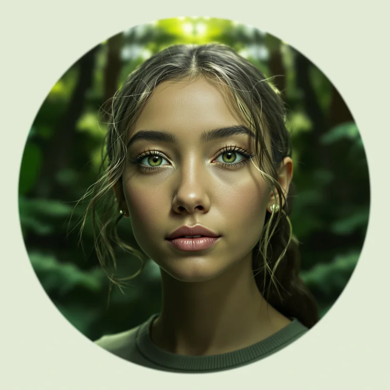 Green profile image optimized for clarity and visibility