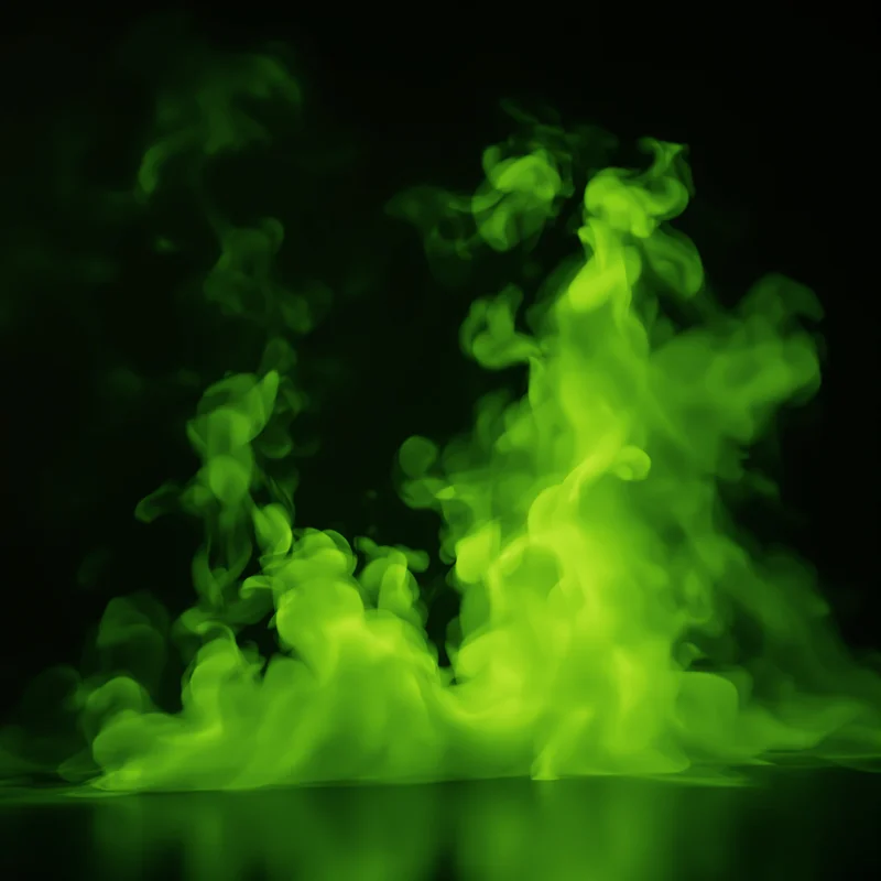 Acid Lime Vapor Green Yellow Background