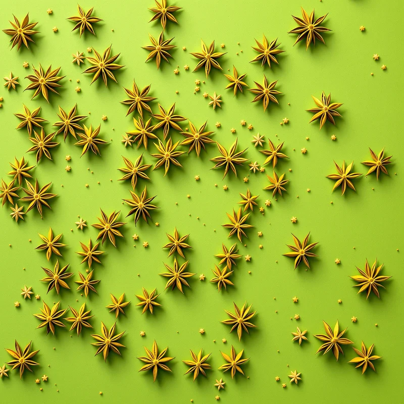 Anise Starfield Green Yellow Background