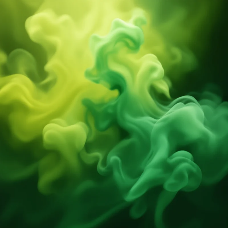 Citron Smoke Ring Green Yellow Background