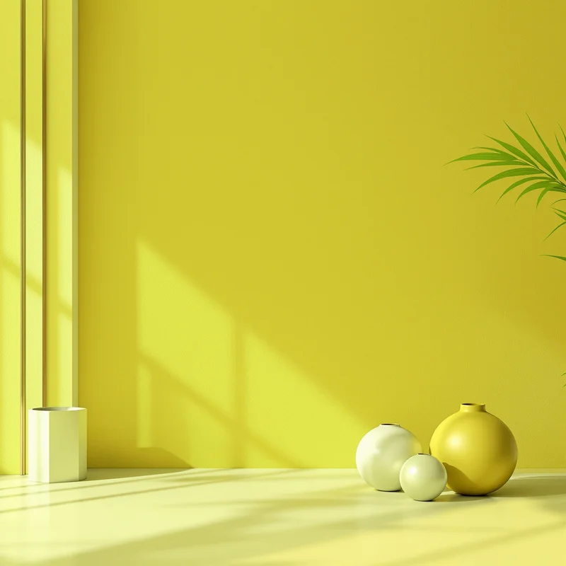 Luxe matte green yellow background