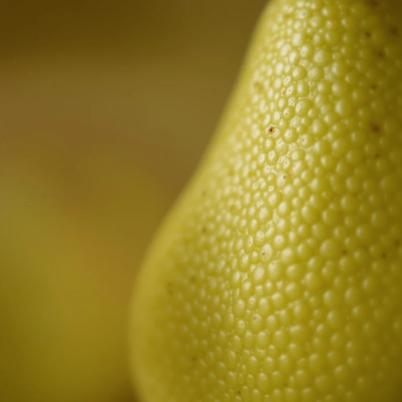 Pear Peel Macro Green Yellow Background