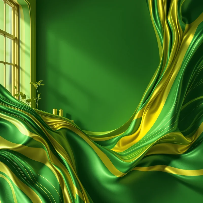 Warm golden green yellow background