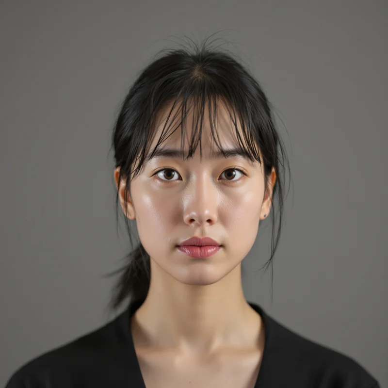 Grey PFP with monochrome tones and identity focus