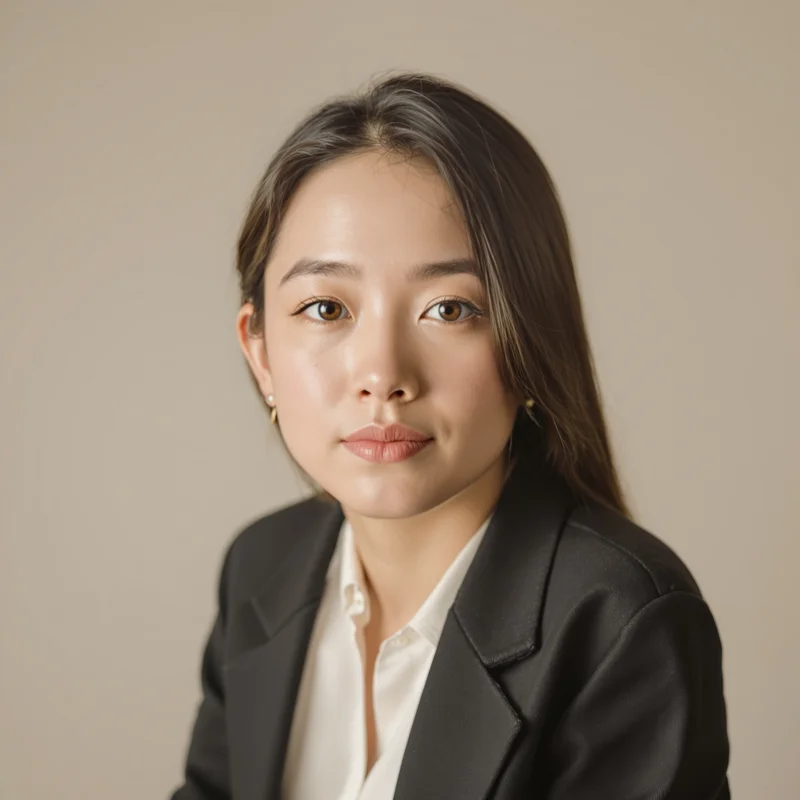 Grey avatar profile image with balanced tone and recognition