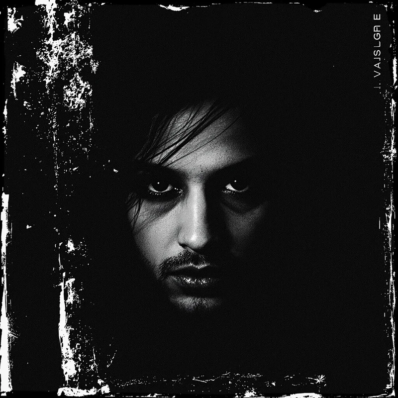 grunge style avatar with noise texture for digital identity