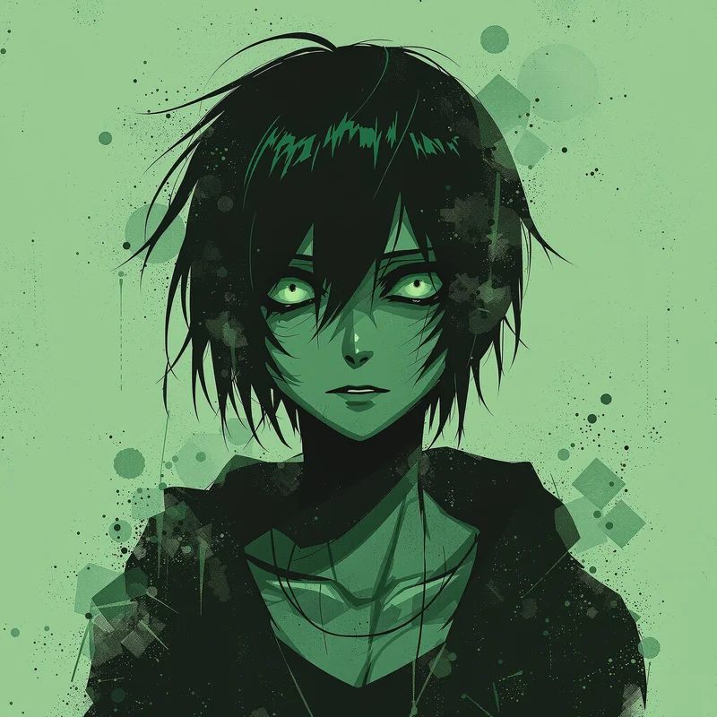 grunge style avatar with film grain for social media avatar