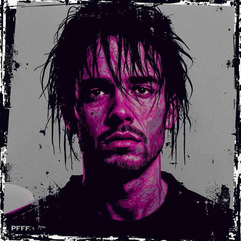 edgy profile picture with scratches for profile picture use