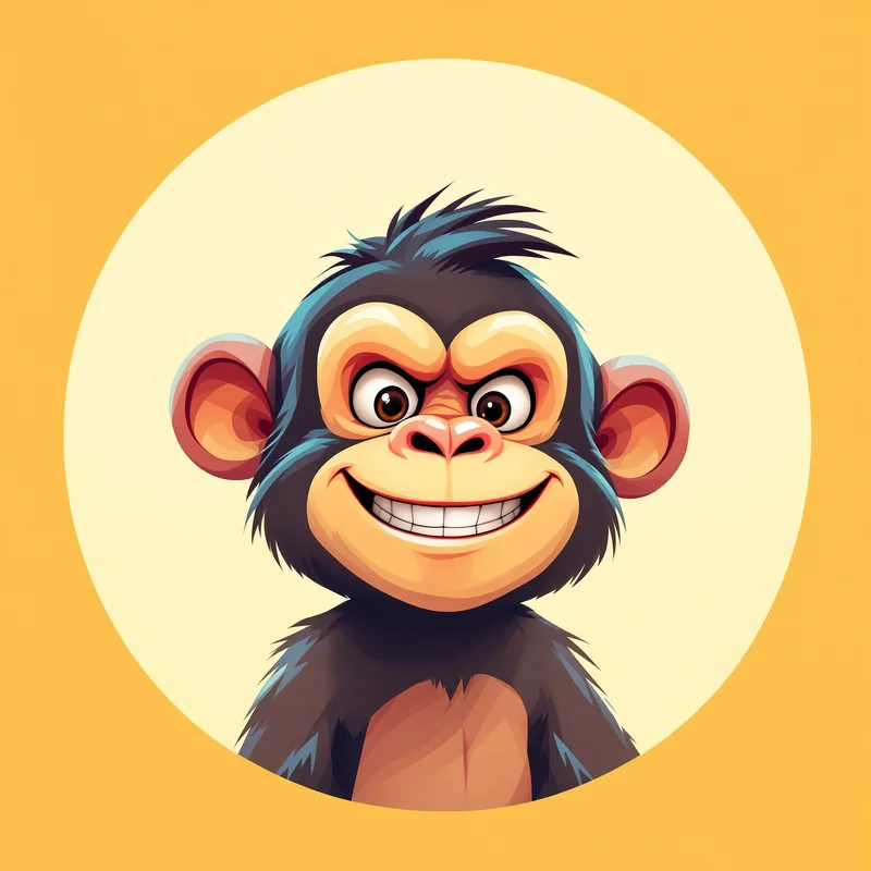 Gorilla Tag avatar profile image with fun expression and recognition