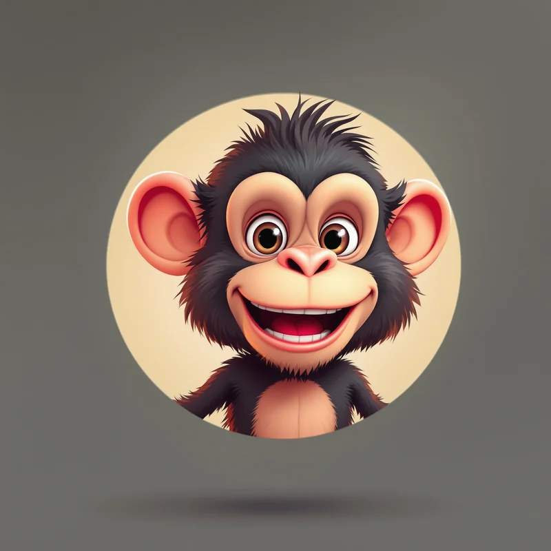 Gorilla Tag avatar profile image with fun expression and recognition