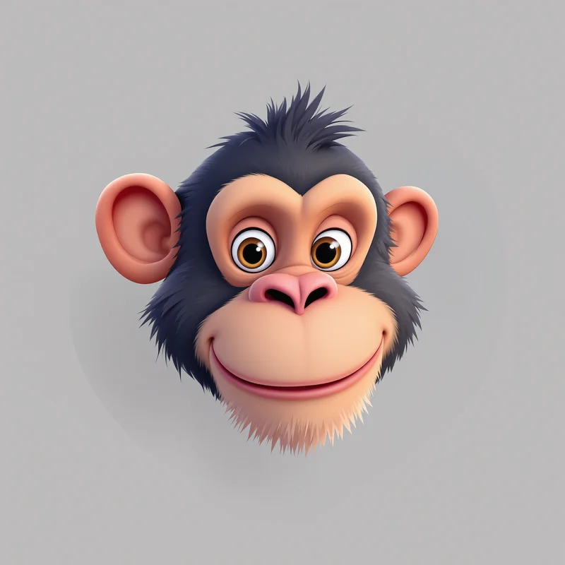 Gorilla Tag avatar profile image with fun expression and recognition