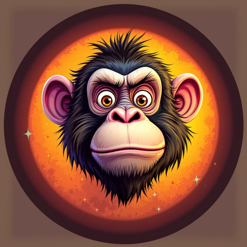 Gorilla Tag avatar profile image with fun expression and recognition