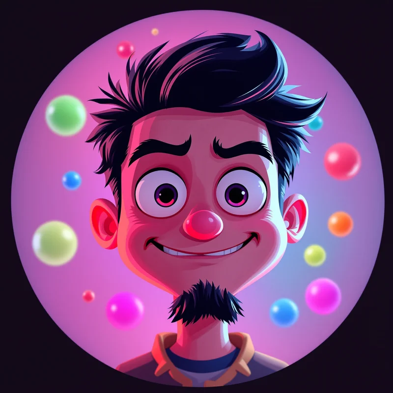 Gumball avatar profile image with funny cartoon expression