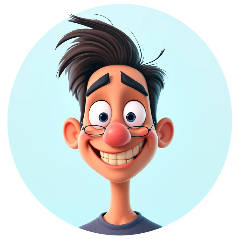 Gumball avatar profile image with funny cartoon expression