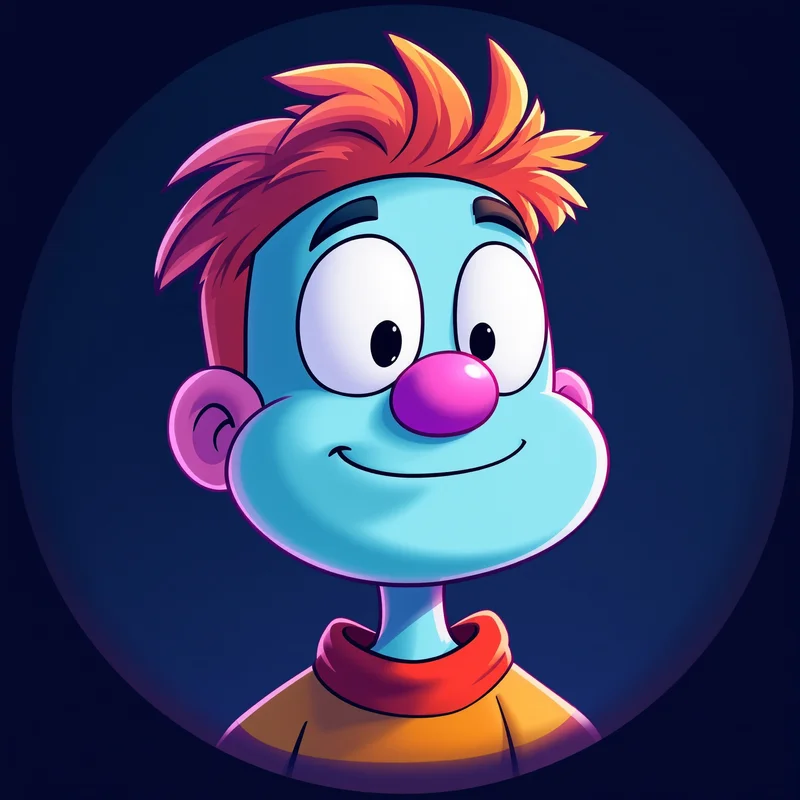 Gumball avatar profile image with funny cartoon expression