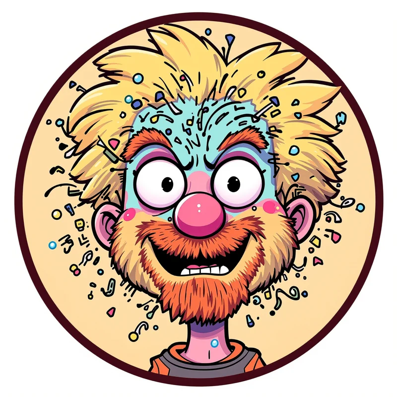 Gumball PFP with chaotic energy and bold composition