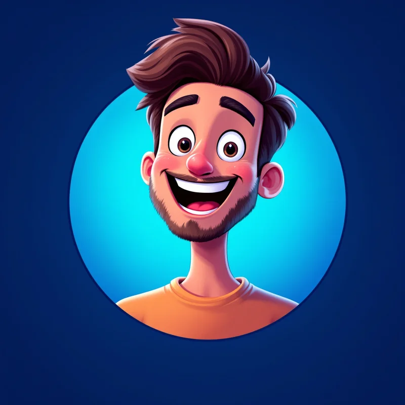 Gumball avatar portrait with playful personality