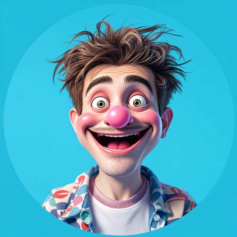 Gumball avatar portrait with playful personality