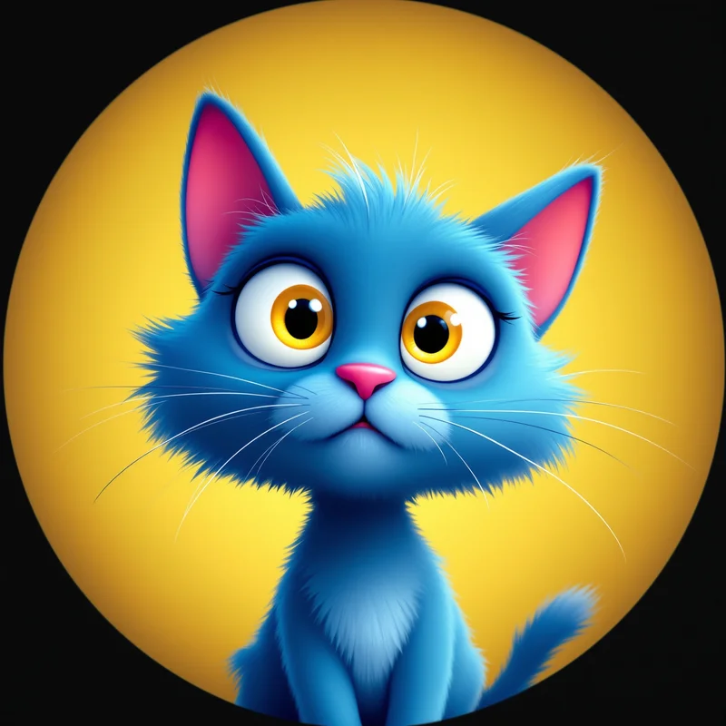 Gumball PFP with chaotic energy and bold composition