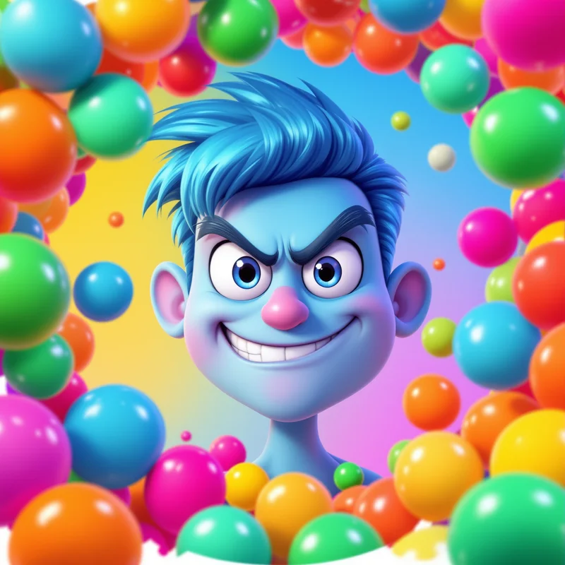 Gumball avatar profile image with funny cartoon expression