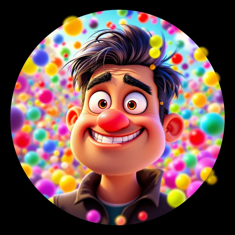 Gumball avatar profile image with funny cartoon expression